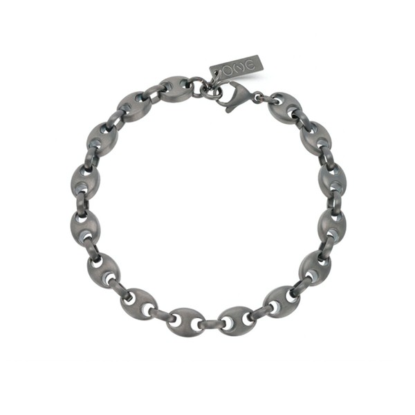 Miesten rannekorut One Jewels OAMB4107SG Hopeinen